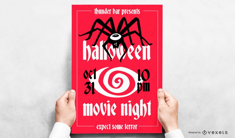Halloween Event Editable Vector Poster Halloween Event Editable Vector Poster