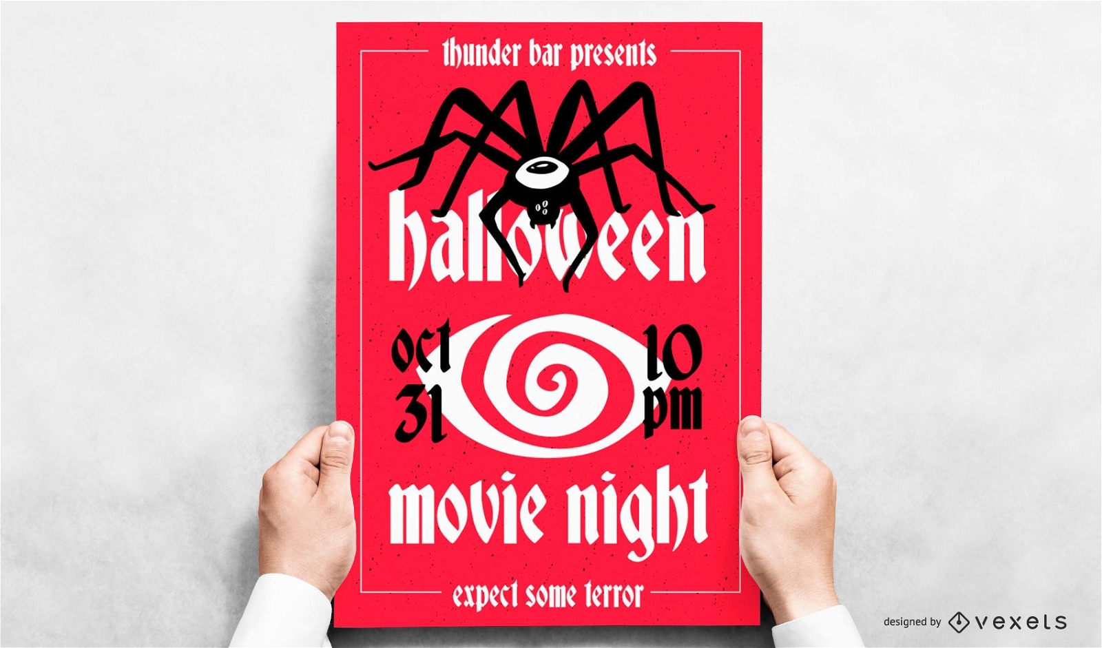 Halloween Event Editable Vector Poster