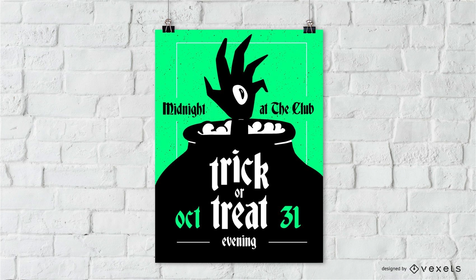 Trick or treat halloween poster