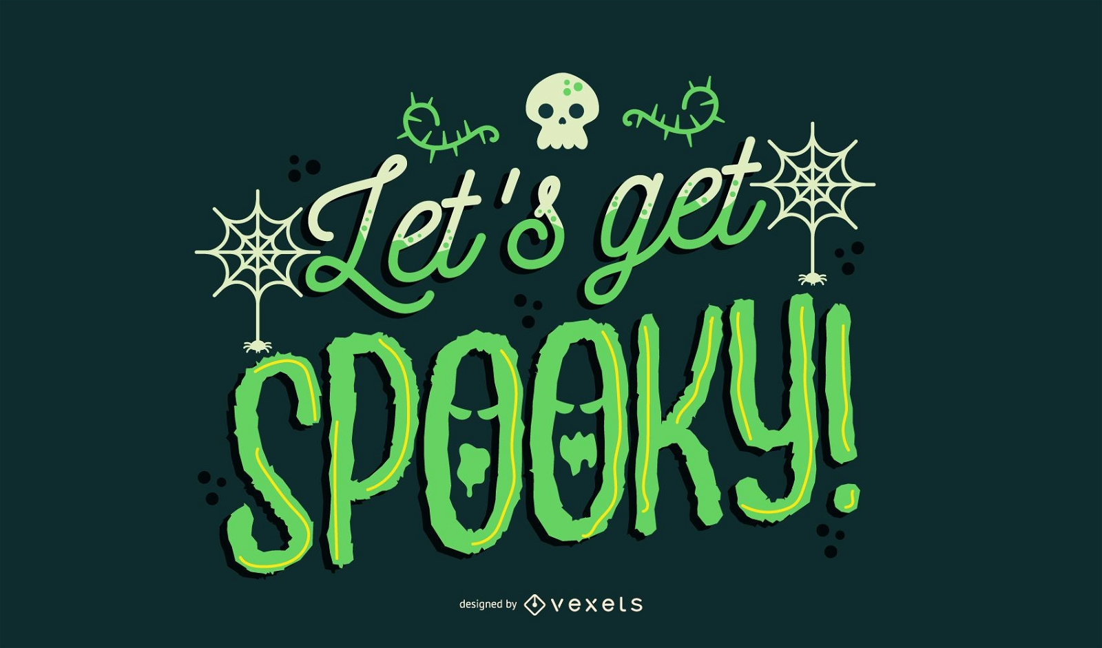  Let&acirc;????s get spooky halloween lettering 