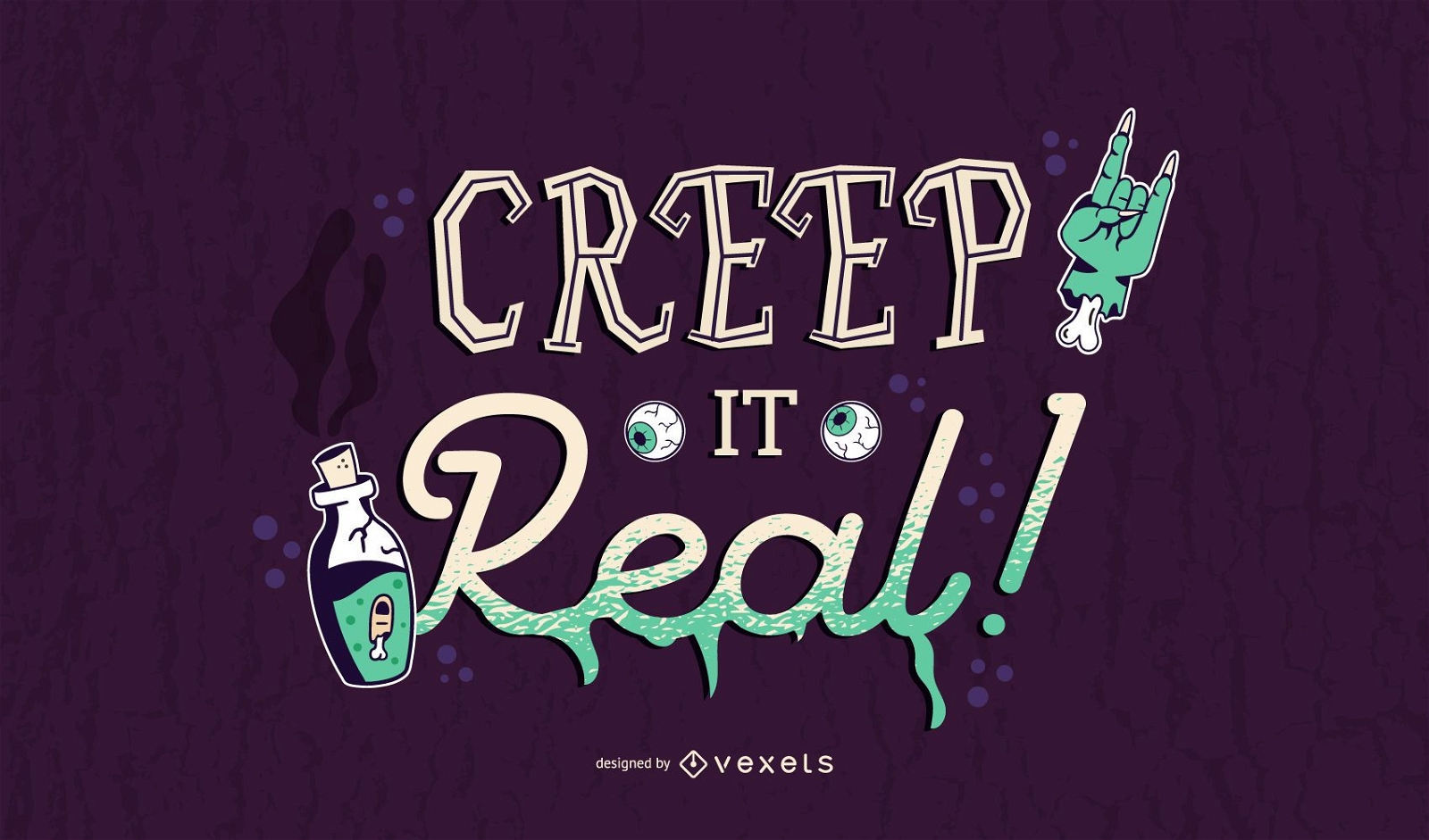 Creep es echte Halloween-Banner