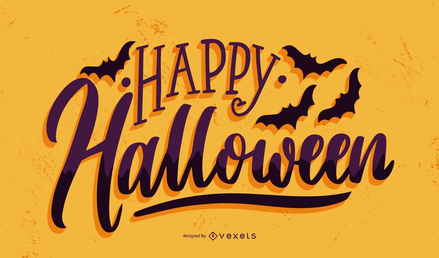 Feliz halloween murciélagos banner Feliz halloween murciélagos banner