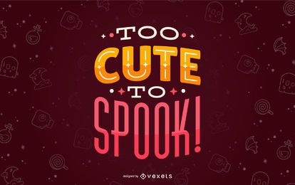 Halloween lindo para asustar letras