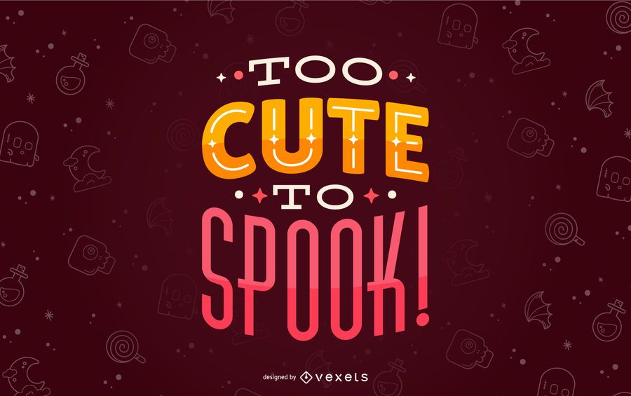 Halloween niedlich, Beschriftung zu erschrecken Halloween niedlich, Beschriftung zu erschrecken