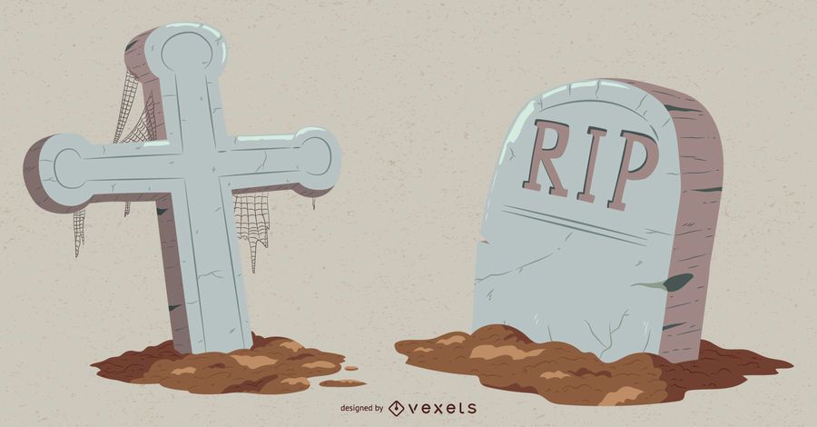 Halloween Elements Tombstone Vector Pack Halloween Elements Tombstone Vector Pack