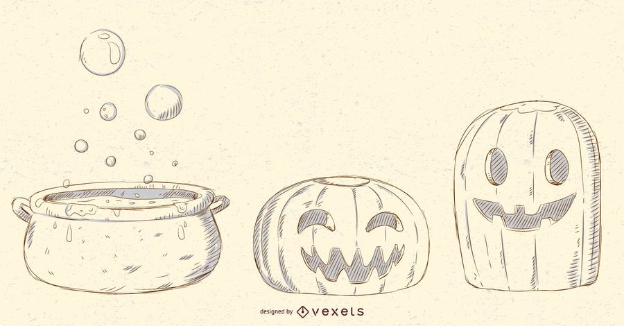 Halloween Objects Vector Pack Halloween Objects Vector Pack