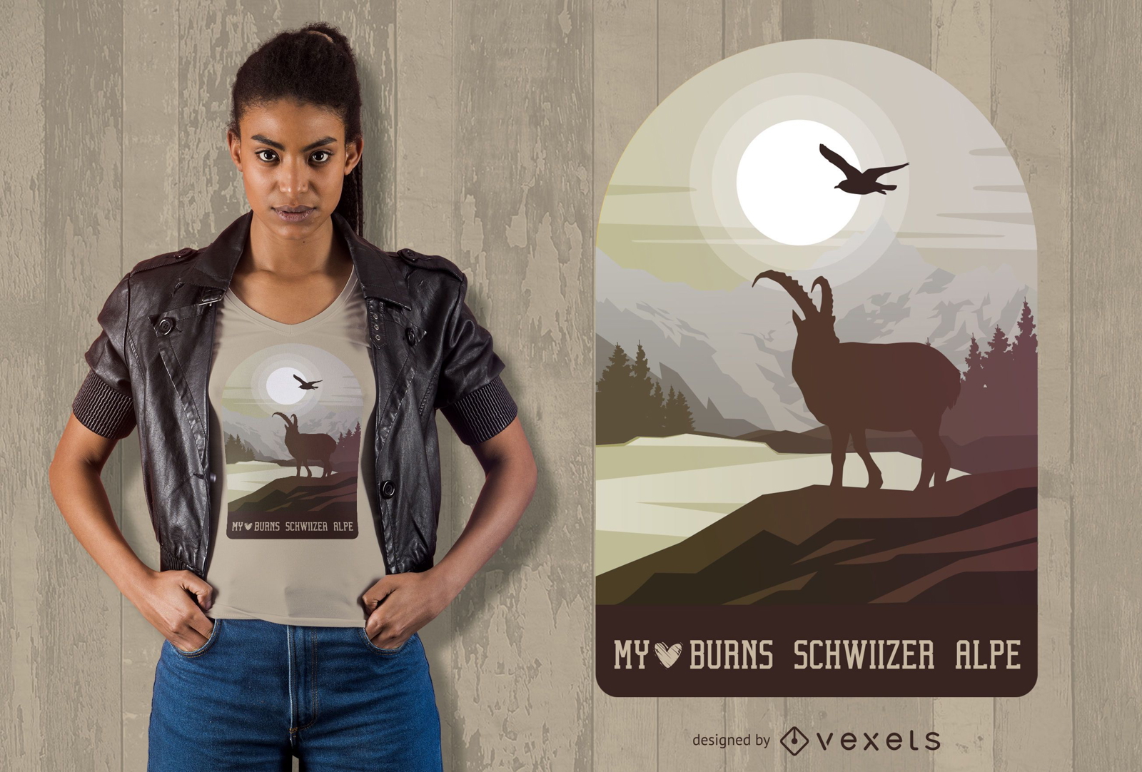 Design de camisetas Schwizer Alpe