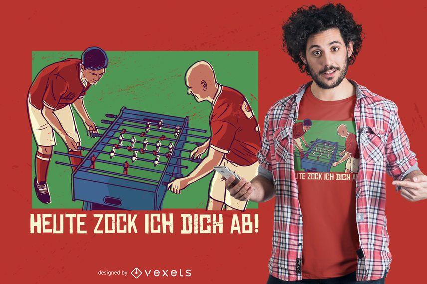 Table Football T-shirt Design Table Football T-shirt Design