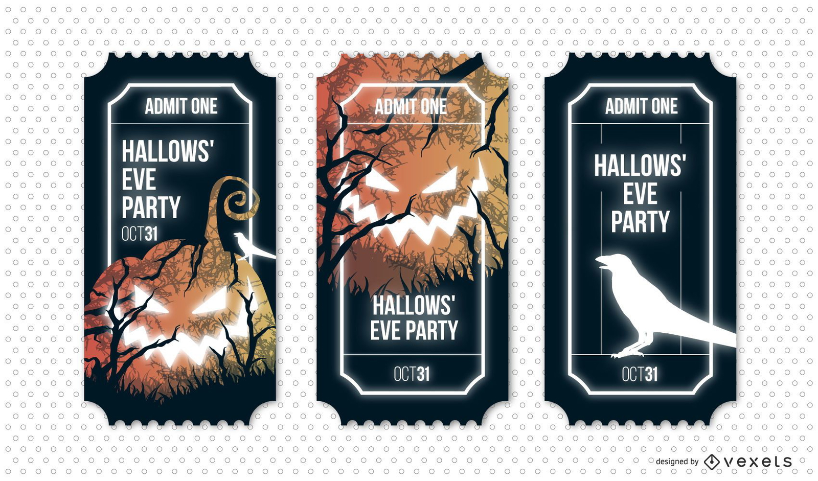 Hallowsâ???? eve party ticket set