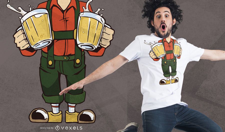 Headless Oktober Fest T-shirt Design Headless Oktober Fest T-shirt Design