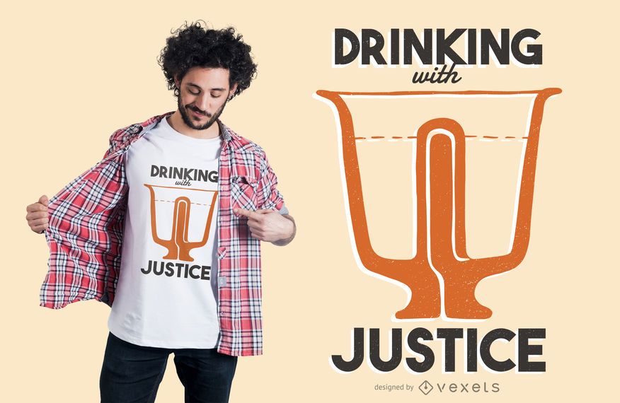 Trinkender lustiger T-Shirt Entwurf Trinkender lustiger T-Shirt Entwurf