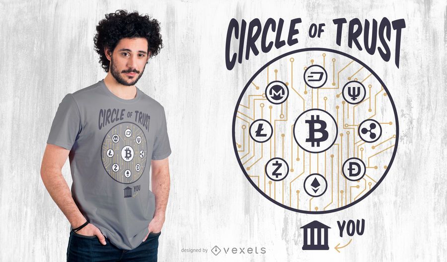 Cryptocurrency Lettering T-shirt Design Cryptocurrency Lettering T-shirt Design