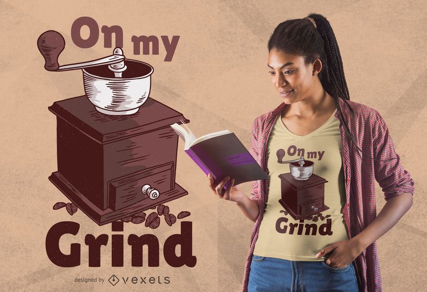 Manual Coffee Grinder Quote T-shirt Design Manual Coffee Grinder Quote T-shirt Design