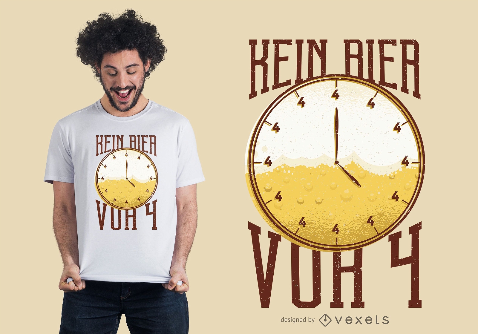 Beer time t-shirt design