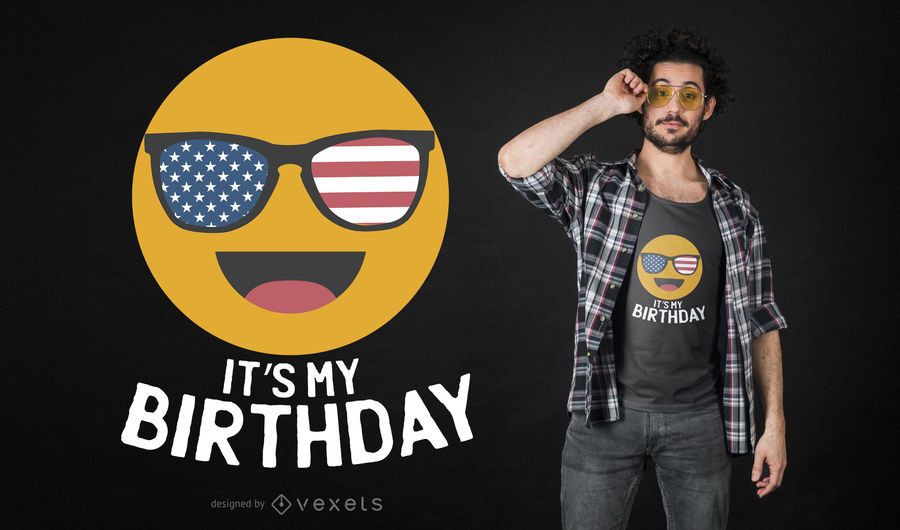 Birthday Emoji T-shirt Design Birthday Emoji T-shirt Design