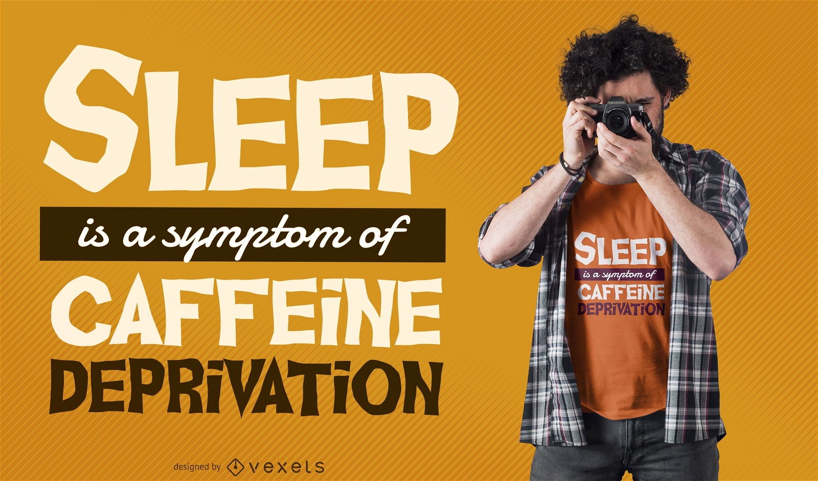 Caffeine deprivation t-shirt design