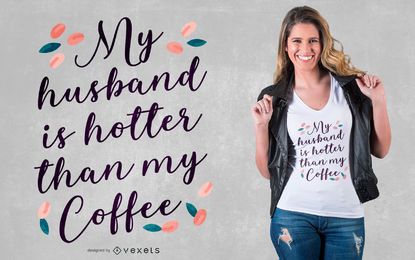 Diseño de camiseta de café de esposo Diseño de camiseta de café de esposo