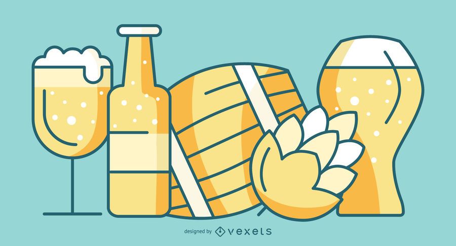 Beer Element Flat Style Pack Beer Element Flat Style Pack