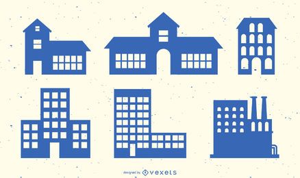 Building SIlhouette Vector Collection Building SIlhouette Vector Collection