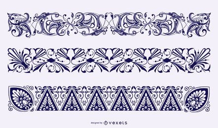 Floral Borders Vector Collection