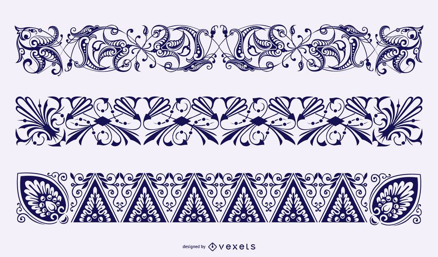 Floral Borders Vector Collection Floral Borders Vector Collection