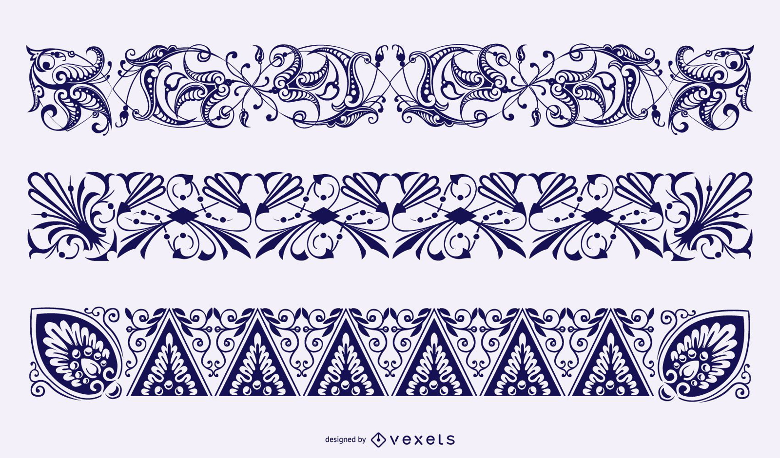 Floral Borders Vector Collection