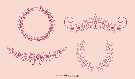 Floral Ornaments Vector Collection Floral Ornaments Vector Collection