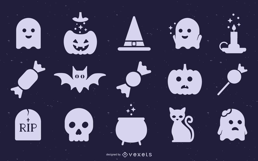 Cute Halloween Silhouette Collection Cute Halloween Silhouette Collection