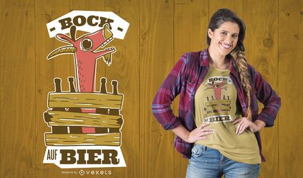 Design de t-shirt de bode bêbado Design de t-shirt de bode bêbado