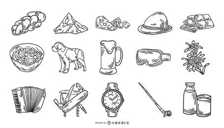 Colección Suiza Icon Element Stroke Colección Suiza Icon Element Stroke