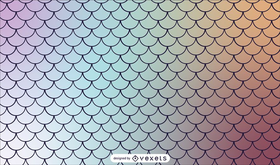 Padrão de Tileable de gradiente de sereia em escala Padrão de Tileable de gradiente de sereia em escala