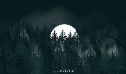 Fondo de luna llena de halloween Fondo de luna llena de halloween