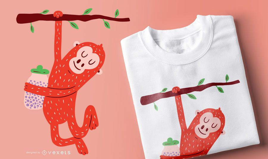 Baby-Orang-Utan T-Shirt Design Baby-Orang-Utan T-Shirt Design