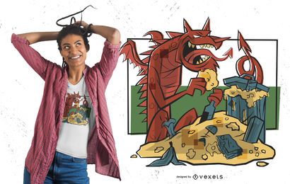 Treasure Dragon T-shirt Design Treasure Dragon T-shirt Design