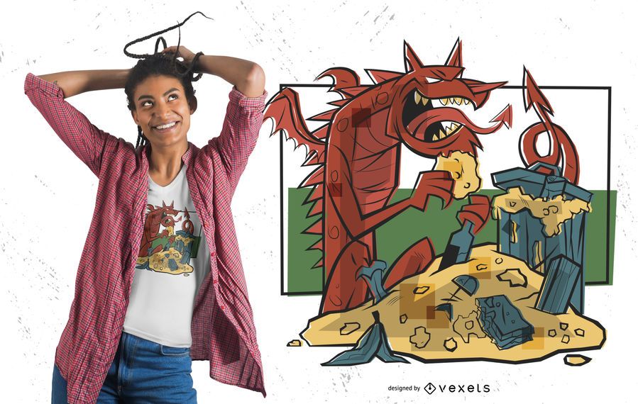 Diseño de camiseta Treasure Dragon Diseño de camiseta Treasure Dragon