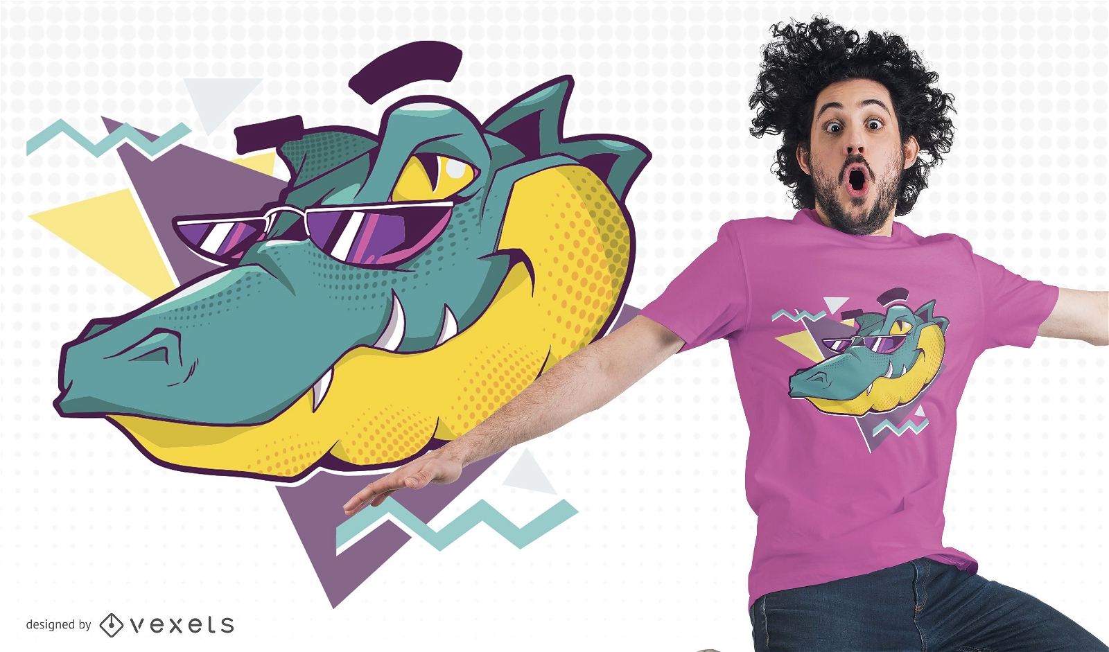 Cooles Alligator T-Shirt Design