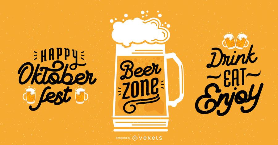 Oktoberfest lettering set Oktoberfest lettering set