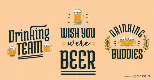 Oktoberfest-Bier-Schriftzug-Set Oktoberfest-Bier-Schriftzug-Set