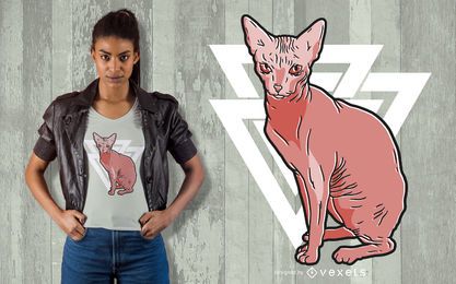 Diseño de camiseta de gato Sphynx Diseño de camiseta de gato Sphynx