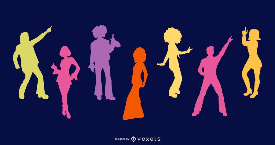 70er Jahre Menschen Silhouette Pack 70er Jahre Menschen Silhouette Pack