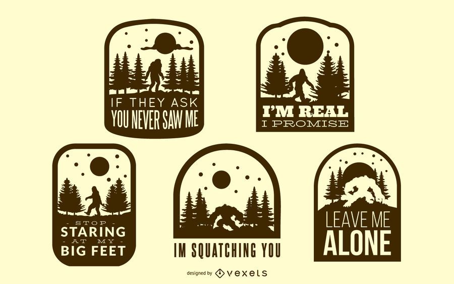 Colección de insignias de Bigfoot Colección de insignias de Bigfoot