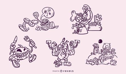 Strich Halloween Monster Set