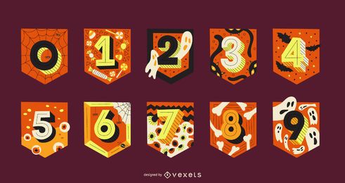 Halloween Numbers Garland Letter Pack Halloween Numbers Garland Letter Pack