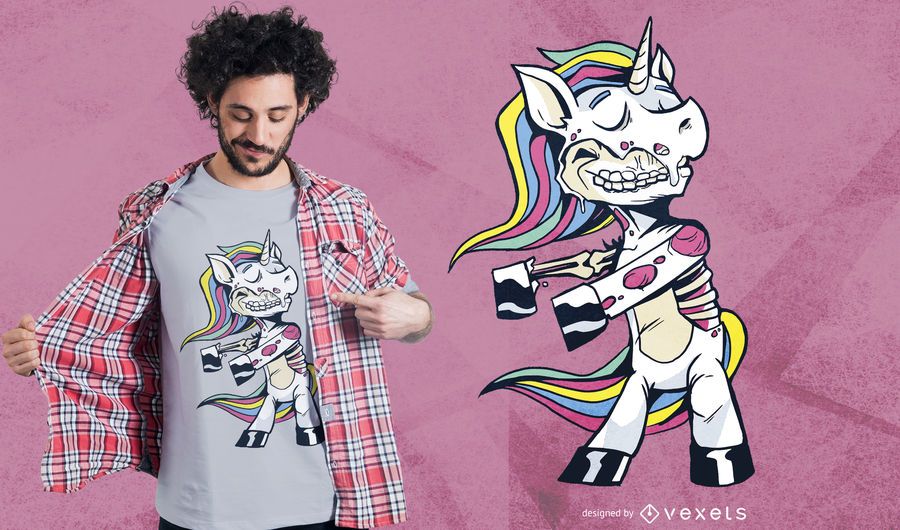 Zombie Unicorn Floss Dance T-shirt Design Zombie Unicorn Floss Dance T-shirt Design