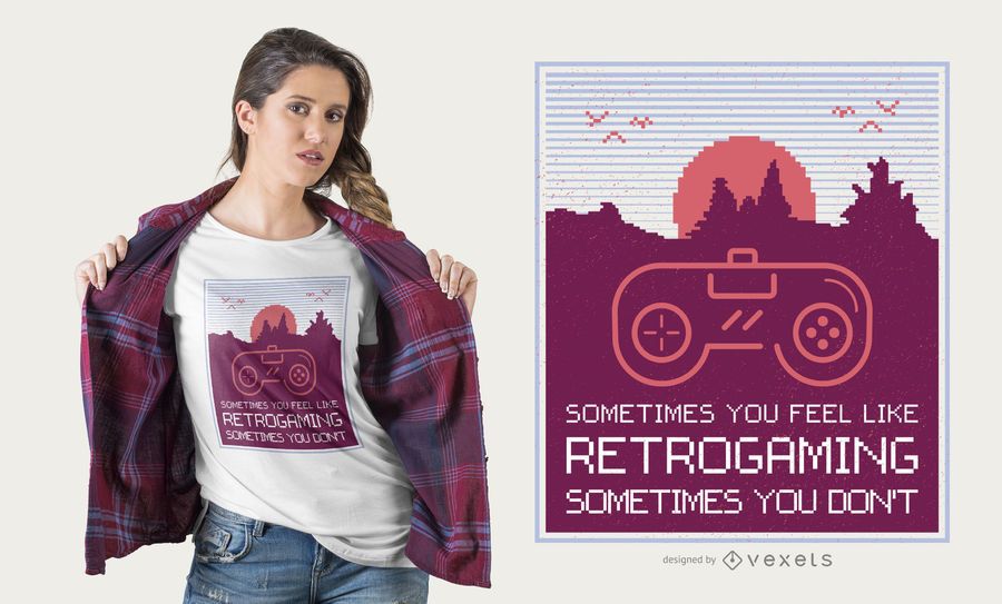 Retrogaming design de t-shirt Retrogaming design de t-shirt