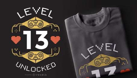 Level unlocked t-shirt design Level unlocked t-shirt design