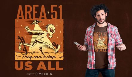 Area 51 alien t-shirt design Area 51 alien t-shirt design