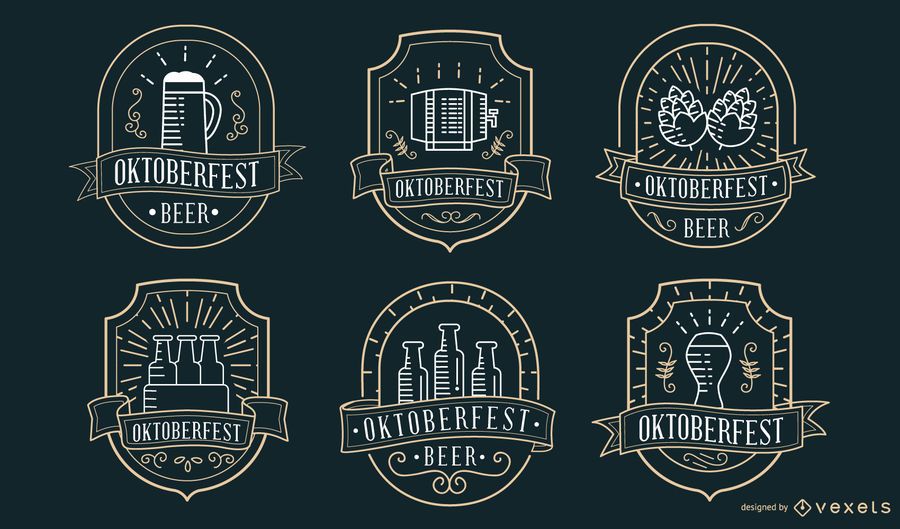 Coleção de crachá Oktoberfest Coleção de crachá Oktoberfest