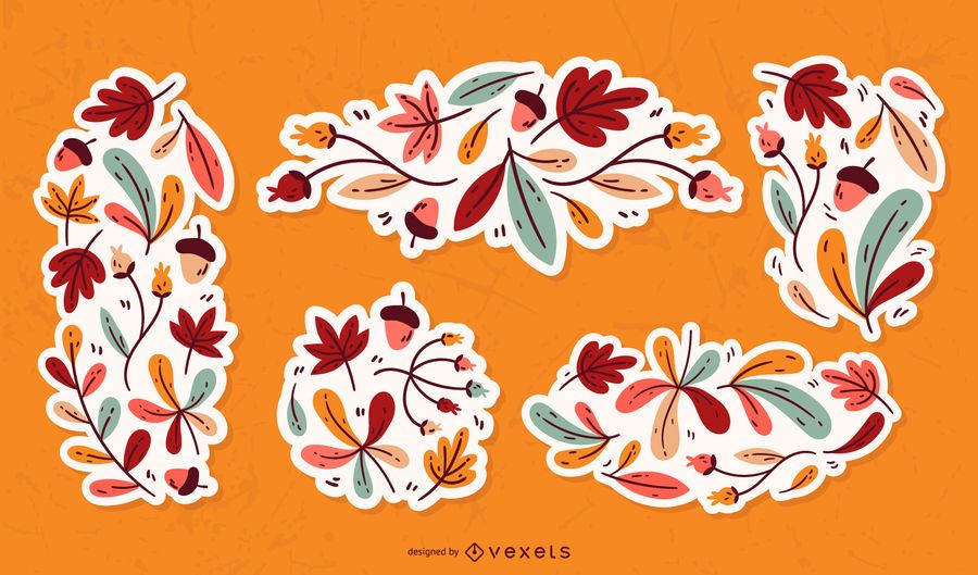 Herbstblätter Ornament Set Herbstblätter Ornament Set