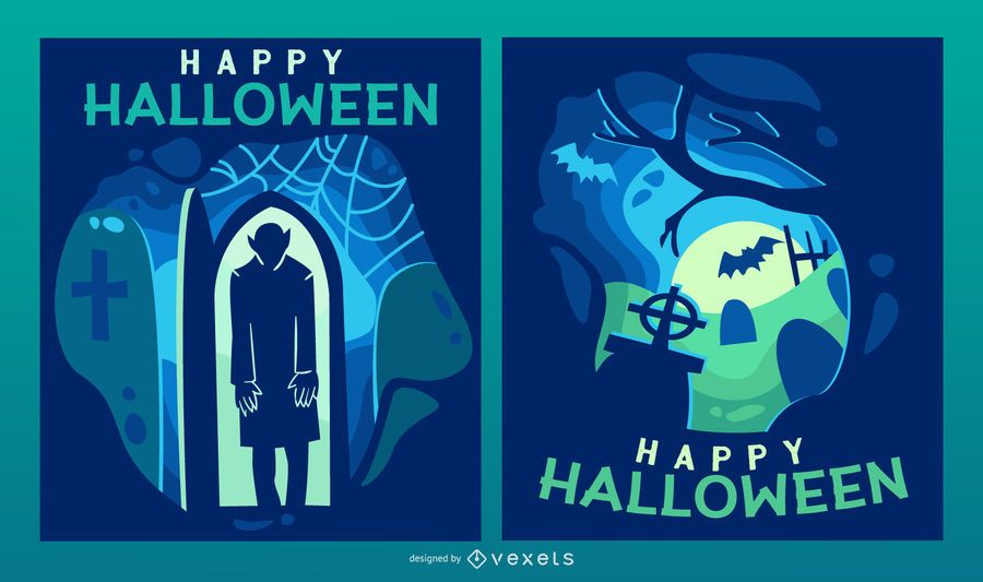 Halloween-gespenstisches papercut Fahnenset Halloween-gespenstisches papercut Fahnenset